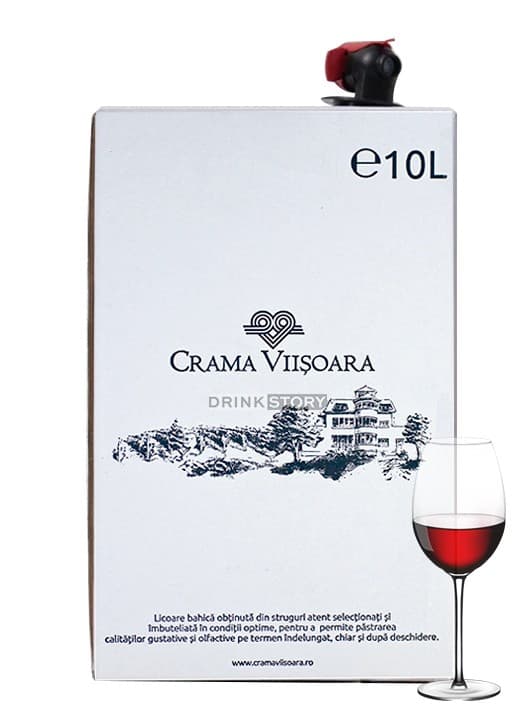 Crama Viisoara Merlot vin demidulce Bag in Box 10L