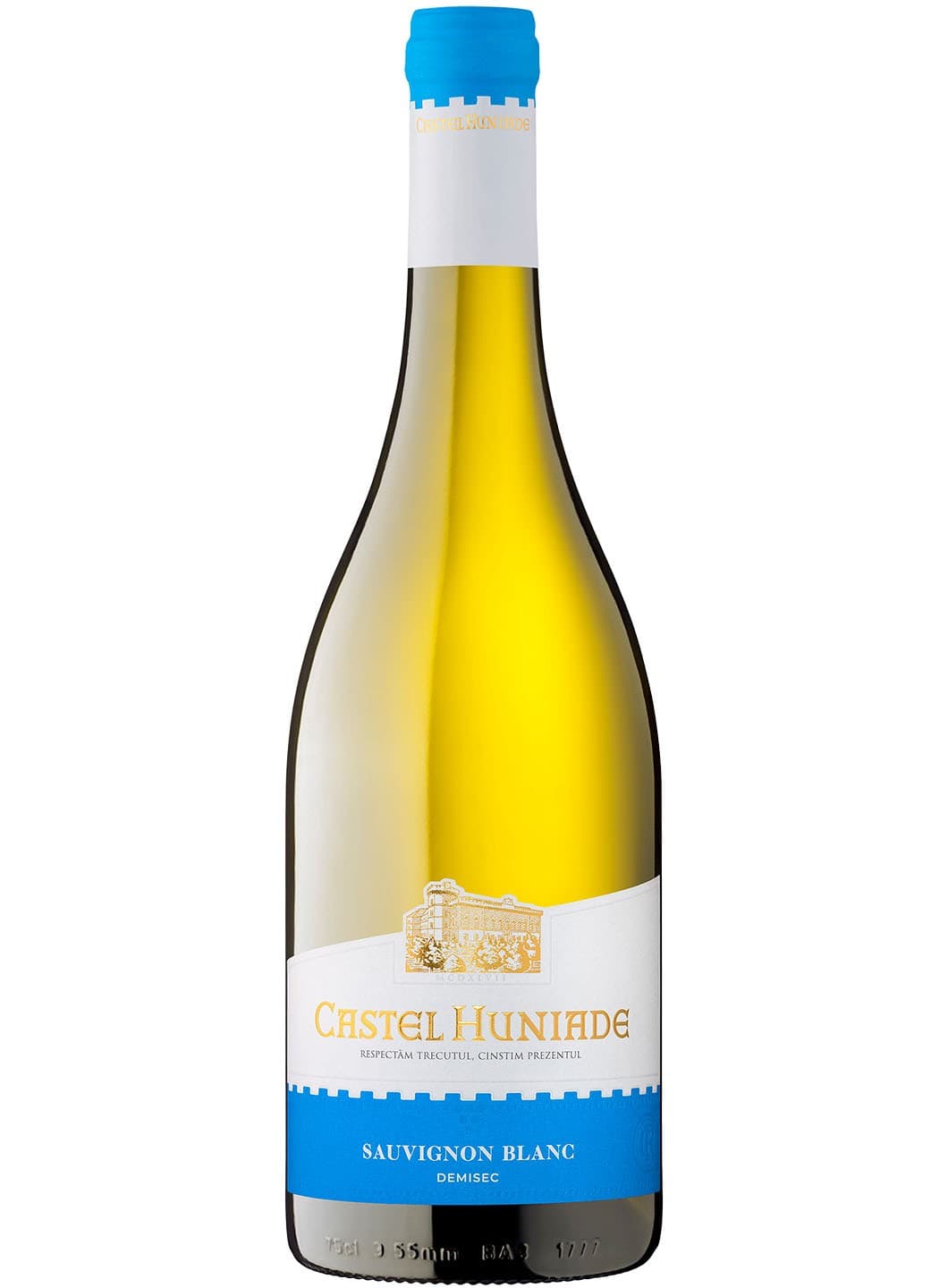 Cramele Recas Castel Huniade Sauvignon Blanc - Vin alb demisec 0.75L
