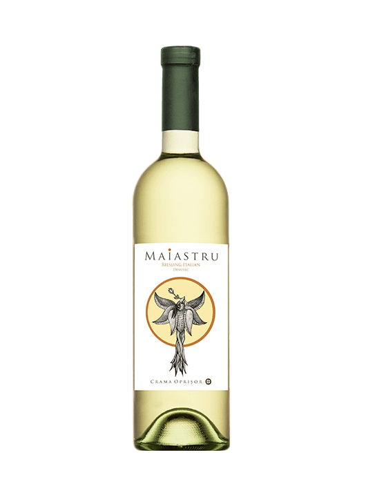 Vin alb demisec Crama Oprisor Maiastru Riesling Italian 0.75L