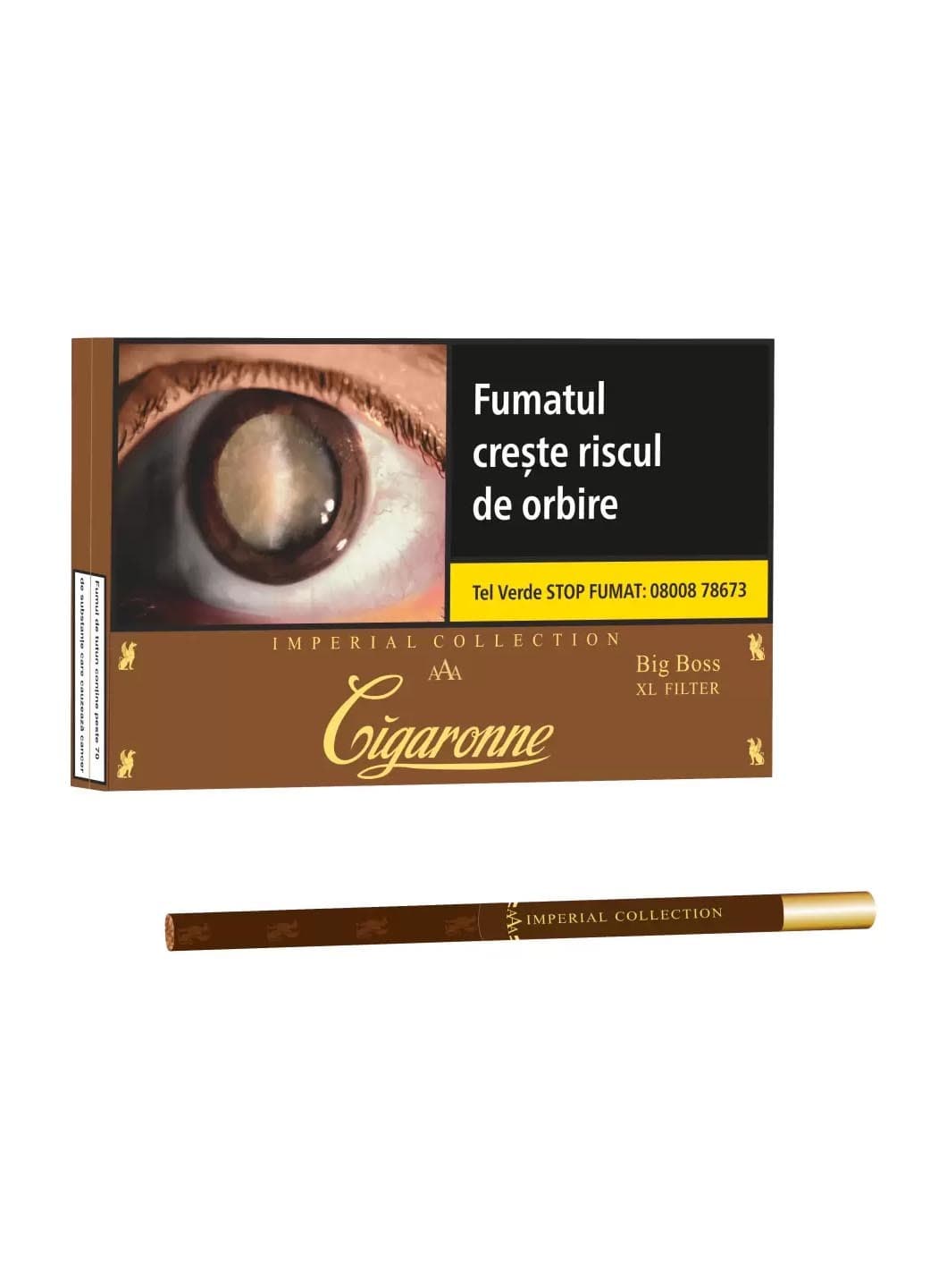 Cigaronne Tigari BIG BOSS XL Filter Brown